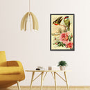 5D Mosaic Retro Flowers Birds Full Round Drill Diamond Drawing Art Handicraft