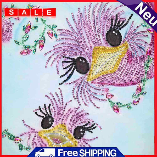 5D DIY Partial Special Shaped Drill Diamond Painting Big Eye Bird Wall Art Craft