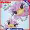 5D DIY Partial Special Shaped Drill Diamond Painting Big Eye Bird Wall Art Craft