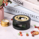 Wood Sealing Wax Furnace Stove Wax Seal Melting Warmer Heater DIY Art Crafts