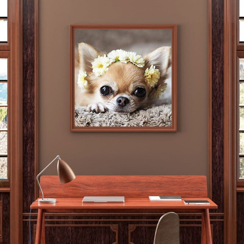 DIY Diamond Painting Kits Full Square Drill Flower Puppy Mosaic Home Decorati