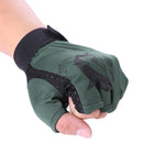 1 Pair Skidproof Half Finger Cycling Fishing Anti-Slip Glove(Green)