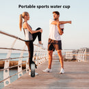 1L Sports Water Bottle with Marker Large Capacity Fitness Drink Cups (A) Newly