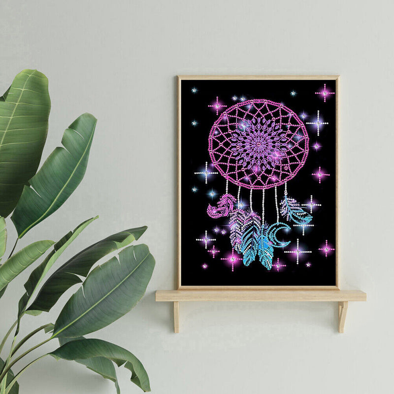 5D DIY Dreamcat Partial Special Shape Diamond Painting Art Drawing MX123 Newly