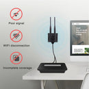Dual Band Wireless Signal Booster Dual RP-SMA Male 2.4GHz 5GHz 5.8GHz Amplifier