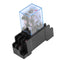 220V 10A LY2NJ Mini 8 Pin Coil Power Electric Relay With Socket Base Black