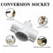 EU/DE Plug Triple Plug Protective Contact Multiple Plug Power Adapter~