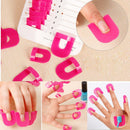 26pcs Tips Finger Manicure Case Stencil Tool Shield Nail Polish Mold Protector