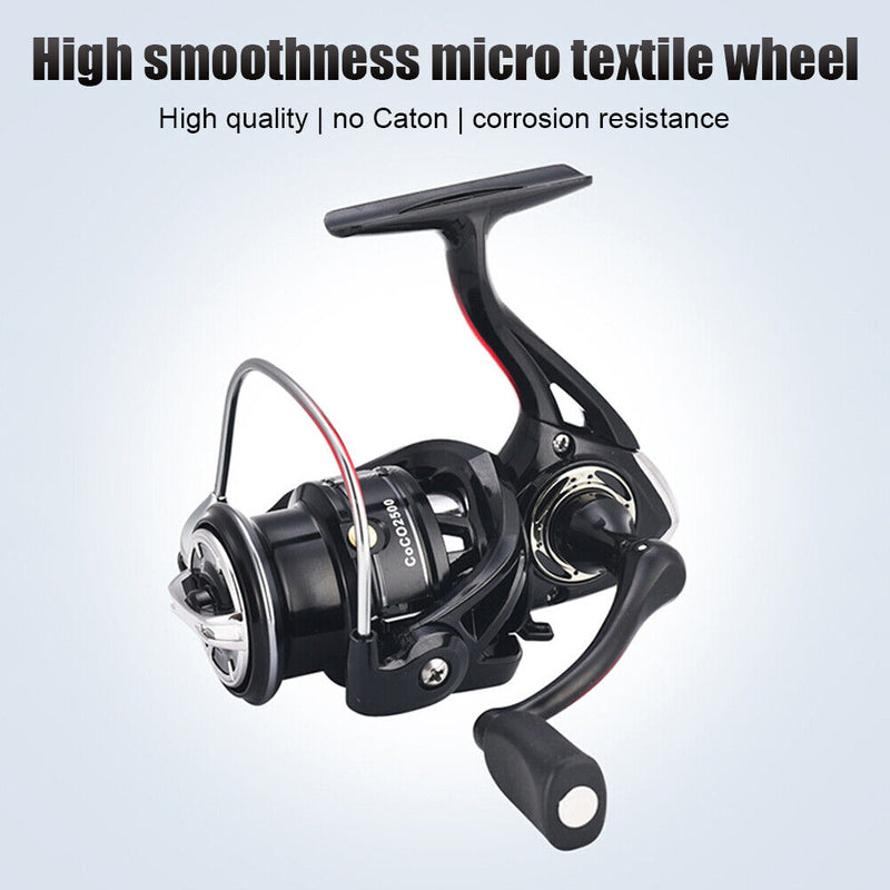 #A 5.2/1 Speed Ratio 13+1 Bearings Spinning Fishing Reel 8kg Max Drag Metal Whee