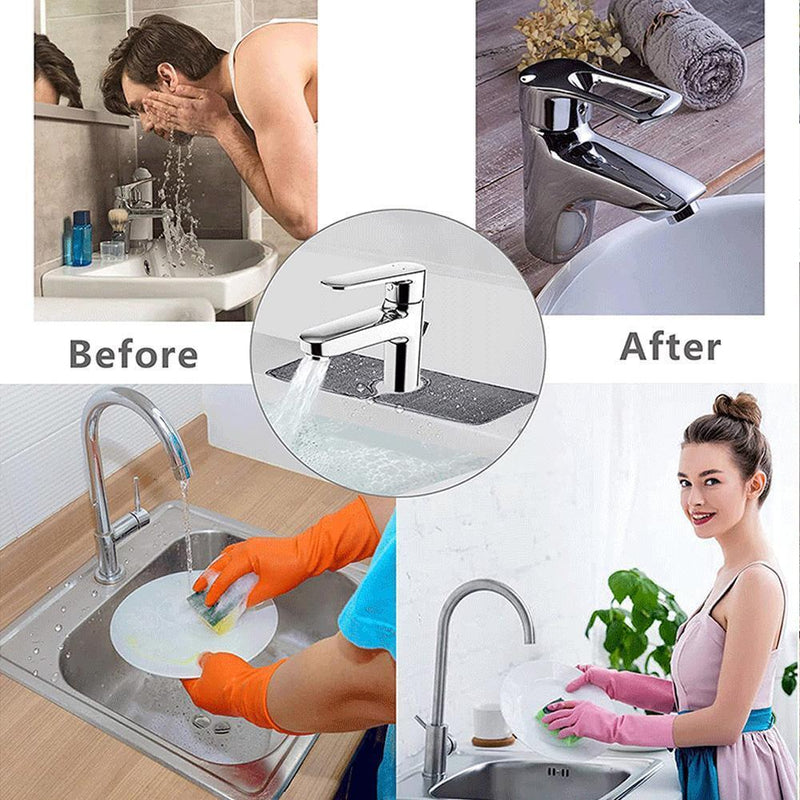 Kitchen Sink Splash Mat Faucet Splash Catcher Countertop Absorbent Mat