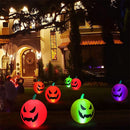 Indoor Outdoor Inflatables Pumpkin For Holiday Party Yard Garden RGB LED Lights