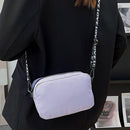 Fashion Women Nylon Solid Color Shopping Bag Lady Small Zipper Travel Handbags