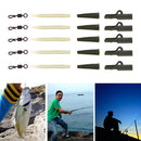 40pc Fishing Tackle carp lead clips Quick Change swivels Anti Sleeve