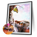 Diamond Painting 5D Full Round Drill Mosaic DIY Cat Butterfly Kit Bedroom Decor