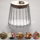 Bamboo Lid Preservation Food Storage Bottle Jar Can Borosilicate Glass