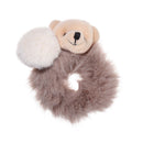 Girls Scrunchies Plush HairRope Hairball HairBands Hair Tie Bear Rubber Bands