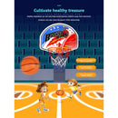 Plastic Hanging Basketball Basket Hoop Set Mini Basketball Board Frame (B) Newly