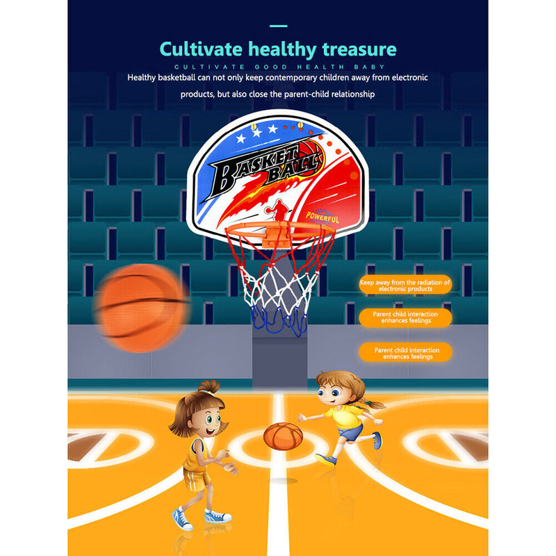 Plastic Hanging Basketball Basket Hoop Set Mini Basketball Board Frame (B) Newly