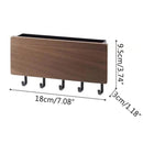 Creative Wooden Key Rack Decorative Wall Hanging Shelf Multifunction Storag