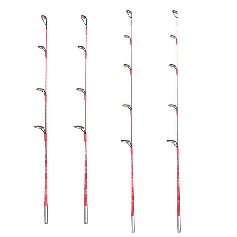 5pcs Fishing Rod Round Tip Short Section Fishing Tackle (36cm Soft Tone)