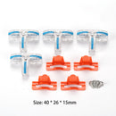 Push-in Terminal Block 4 Sets T Type Fast Wire Splitter Connector (Blue) Newly