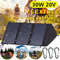 #A 30W Foldable Type-C DC USB QC3.0 Solar Panel Waterproof Camping Battery Charg