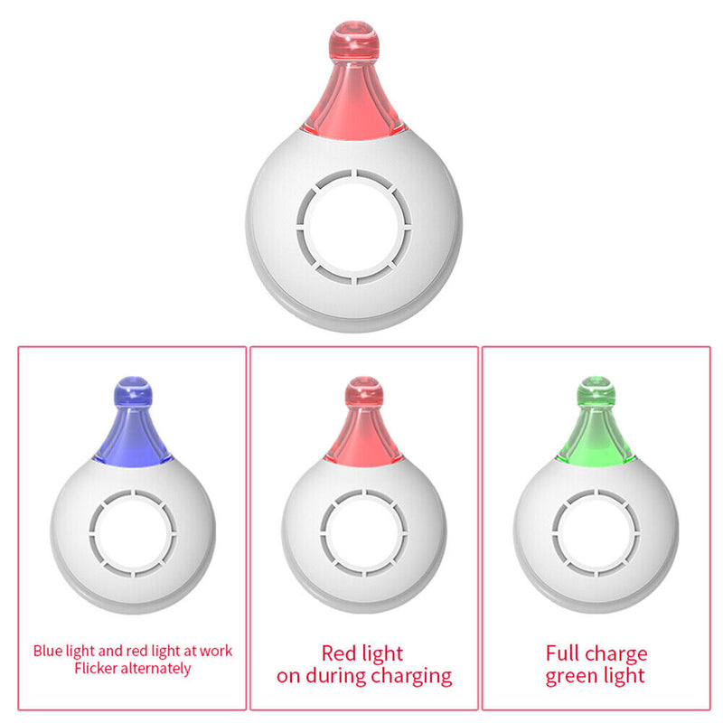 Insect Repellent Ultrasonic Pest Flea Tick Lice Repeller Pet Supply (White)