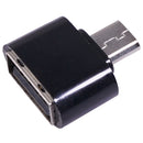 Micro USB Cable Adapter USB 2.0 to USB OTG Converter for Mouse (Black 2pcs)