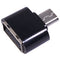 Micro USB Cable Adapter USB 2.0 to USB OTG Converter for Mouse (Black 2pcs)