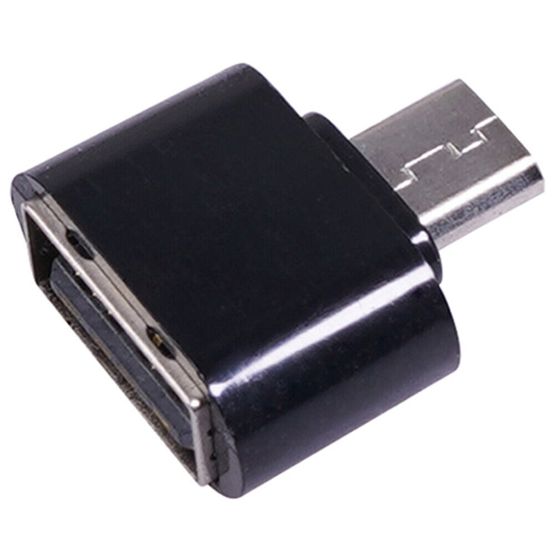 Micro USB Cable Adapter USB 2.0 to USB OTG Converter for Mouse (Black 2pcs)