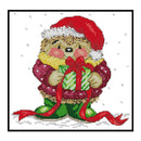 Partial Embroidery 2 Strands Stamped Cross Stitch Art Christmas Gift 14CT Kit