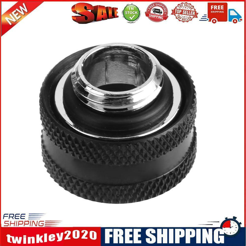 G1/4 Thread Rigid Tube 14mm Hard Tube Extender for PC Water Cooling(Black)