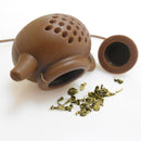 Teapot Shape Tea Strainer Infuser Silicone Leaf Filter Diffuser (Coffee)