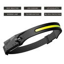 Portable Flashlight Lantern COB LED Headlamp Outdoor Camping Working Headli