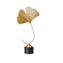 Luxury Crafts Background Decor Metal Ornaments Ginkgo Leaf Table Decoration