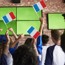 Mini Handheld Flags Diamond Painting Drilling Small National Flags with Pole