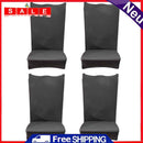 4 x Thin, Elastic Chair Covers, Banquet Seat Cases, Chair Wrap Decor, Grey