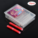15pcs Fishing Float Fluorescent Light Stick Luminous Night Float Rod Lights
