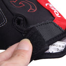 Fashion Cycling Bicycle Motorcycle Sport Gel Half Finger Gloves Red Size L Newly