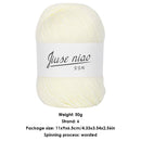 50g Pure Cotton Thin Yarn Crochet Knitting Baby Threads Soft Material DIY Too