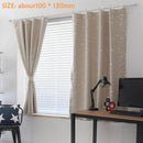 Full Blackout Shading Stars Bedroom Balcony Curtains Hook Grommet Purdah