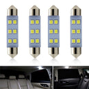 Canbus COB 2835 6SMD C5W Car LED Reading Bulbs Dome Lamp Festoon Light For 4Pcs