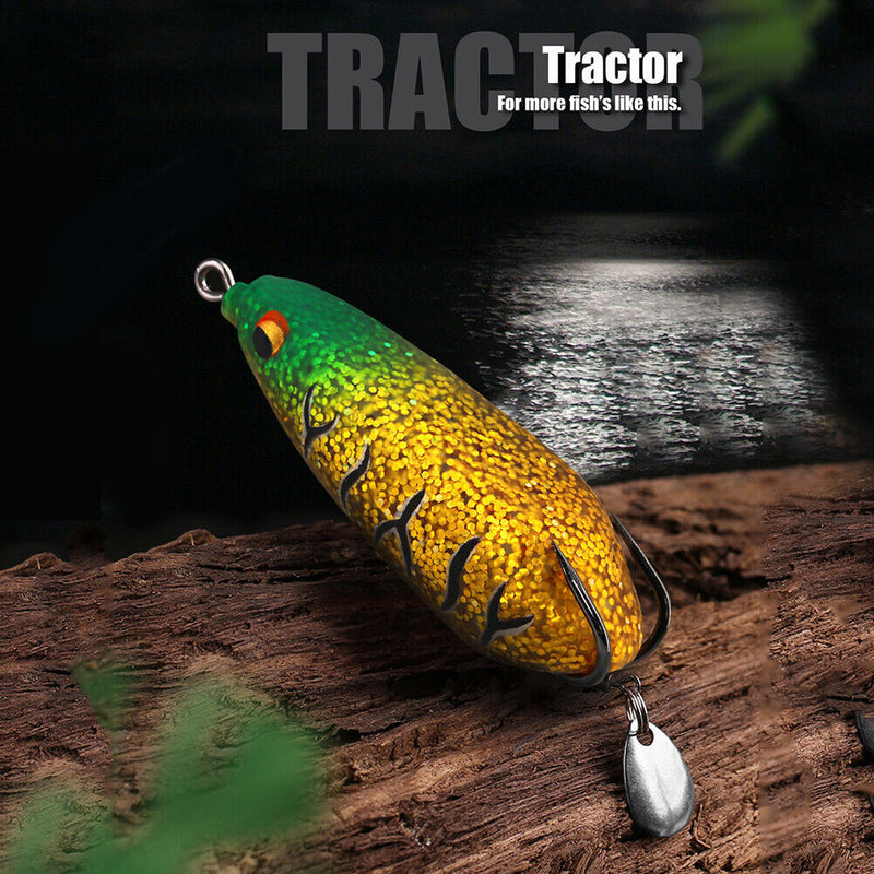 Reflective Sequins Frog Crankbait Fishing Lures 86mm 25g Artificial Wobbler B