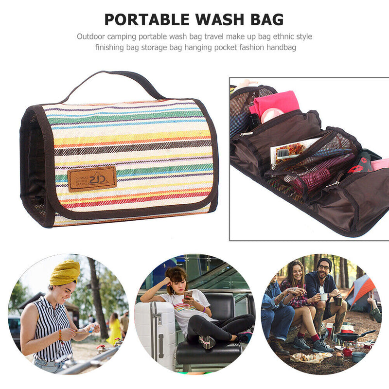 Functional Hanging Pocket Makeup Case Necessaries Organizer Handbag for Outdoor