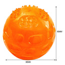 Pet Dog Bite Resistant Sound Molar Ball Training Interactive Ball (Orange) Newly