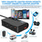 Cigarette Lighter 3 Socket 180W DC Power Adapter USB Car Charger (Black) Newly