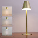 #A Rechargeable Desk Lamp Touch Dimming Metal Table Lamps for Bar Cafe Home Room