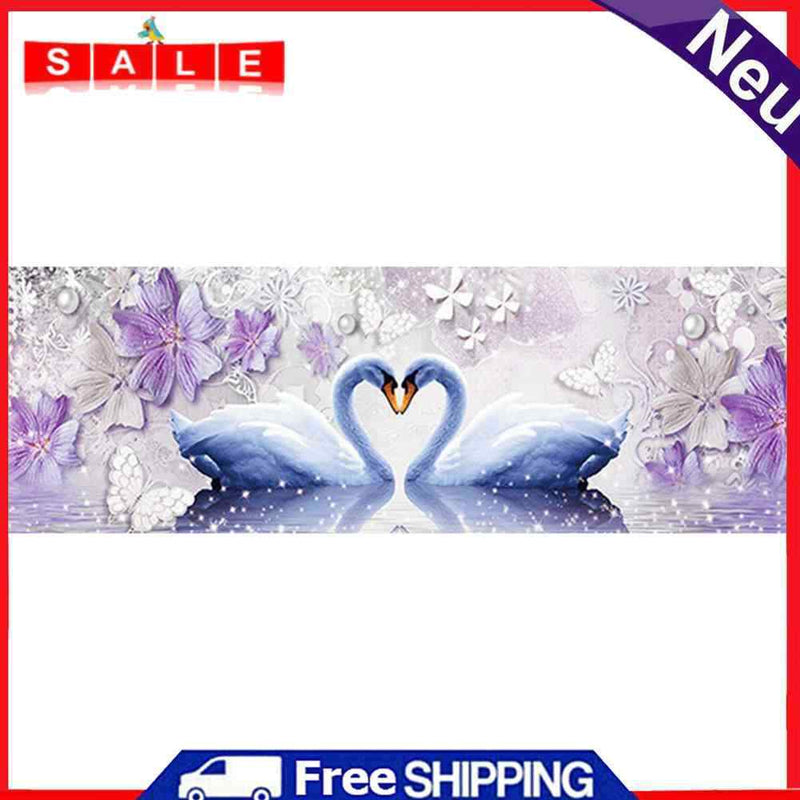 Full Round Drill Diamond Painting Swan Love Cross Stitch Embroidery Craft Decor