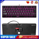 HXSJ V700 61 Keys RGB Backlight USB Wired Keyboard for Computer PC Gamers