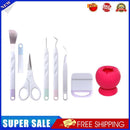 7x Vinyl Weeding Tools Silhouettes Scraper Tweezers Scissor Craft (Red)